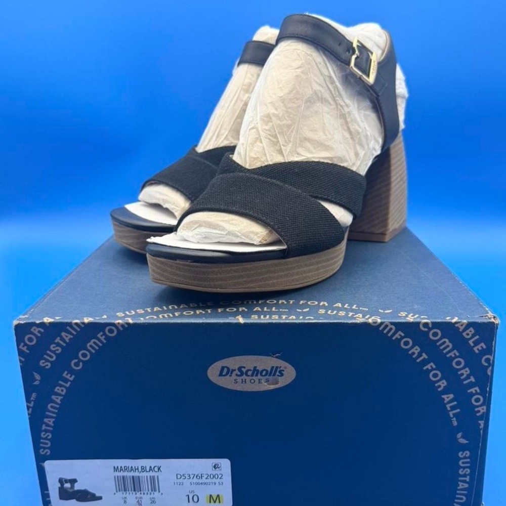 Dr. Scholl's black Mariah platform sandals, Size US 10 #comfort #platformshoe...